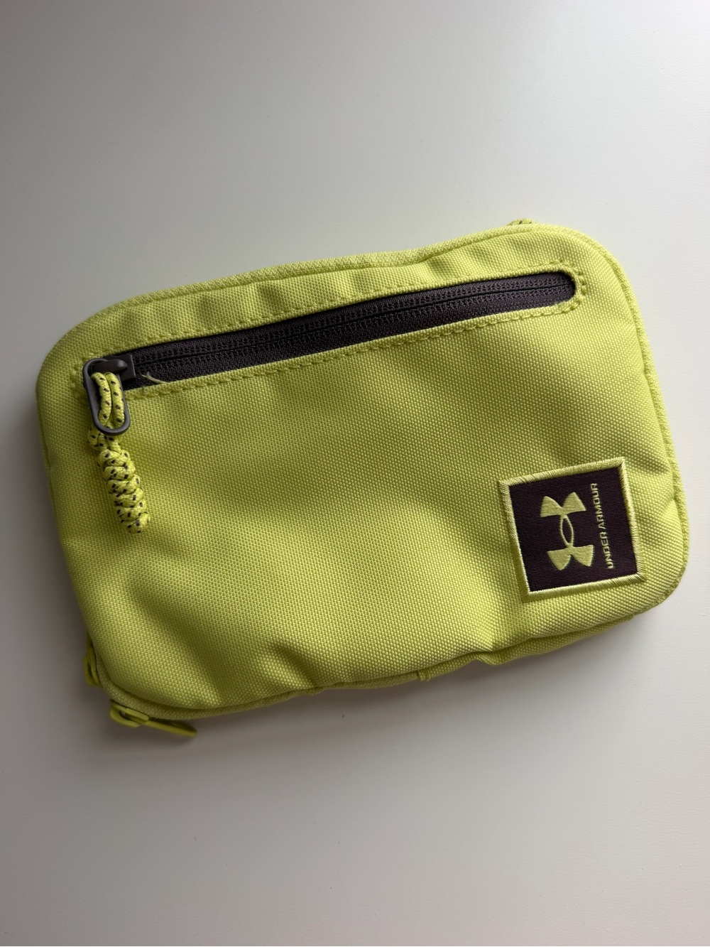Under Armour Neon Yellow Zip Pouch